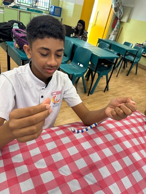 Jewelry making and coconut leaves basket weaving - Jai Arts & Culture Singapore