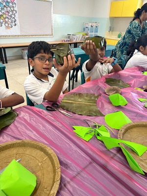 Jewelry making and coconut leaves basket weaving - Jai Arts & Culture Singapore