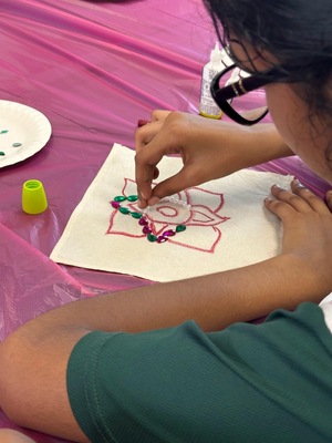 Jewelry making and coconut leaves basket weaving - Jai Arts & Culture Singapore